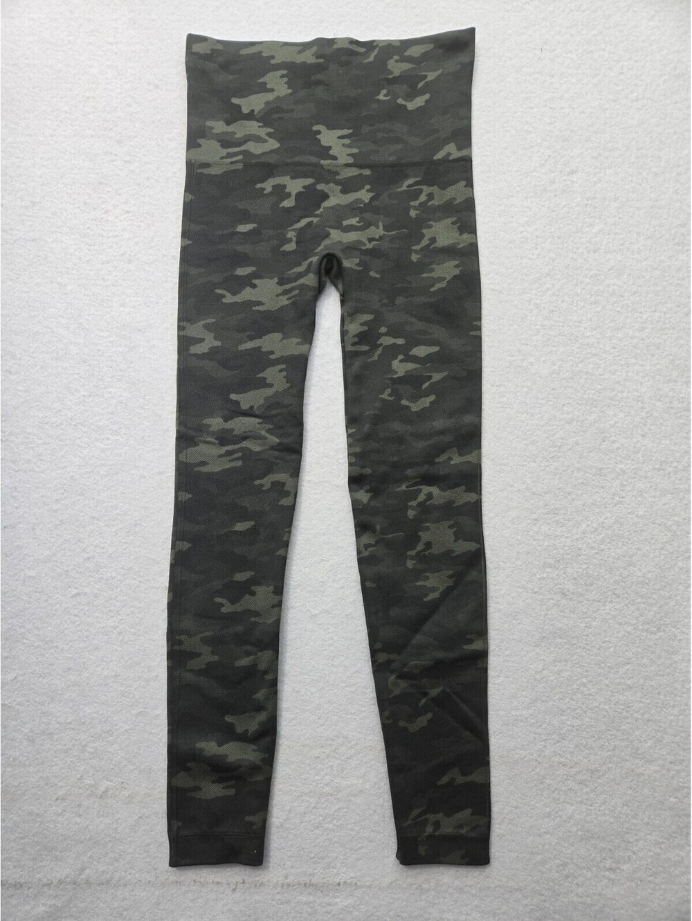 Spanx Army Leggings Green Camo High Waist Compression Small Nylon